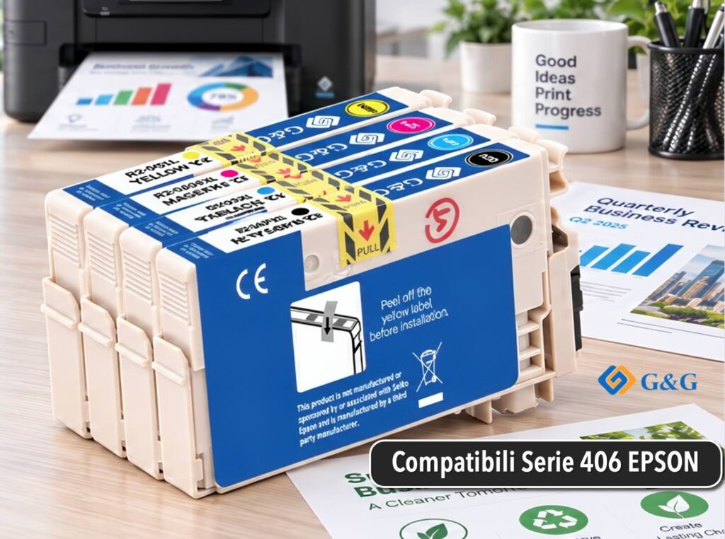 Cartucce d'inchiostro G&G (nuove e rigenerate) compatibili con la serie Epson 406