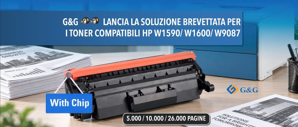G&G lancia la soluzione brevettata per i toner compatibili HP W1590